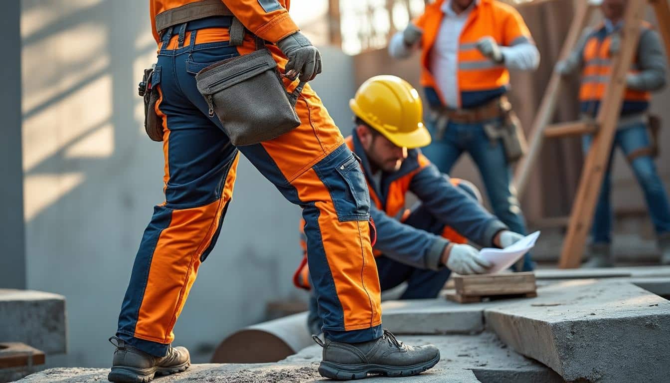 Illustration: Pourquoi un pantalon professionnel est indispensable pour le travail dans le bâtiment