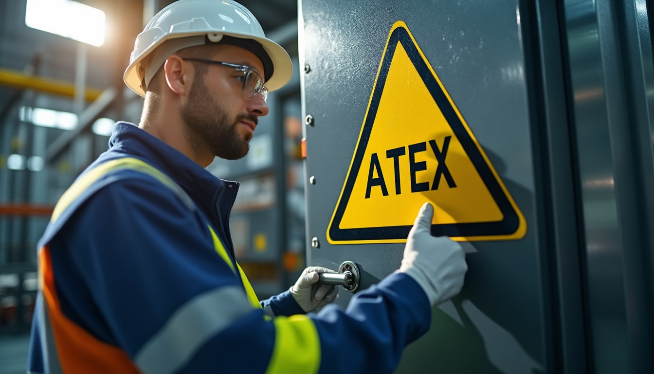 Illustration: Comprendre le rôle et la définition du pictogramme ATEX dans la sécurité industrielle