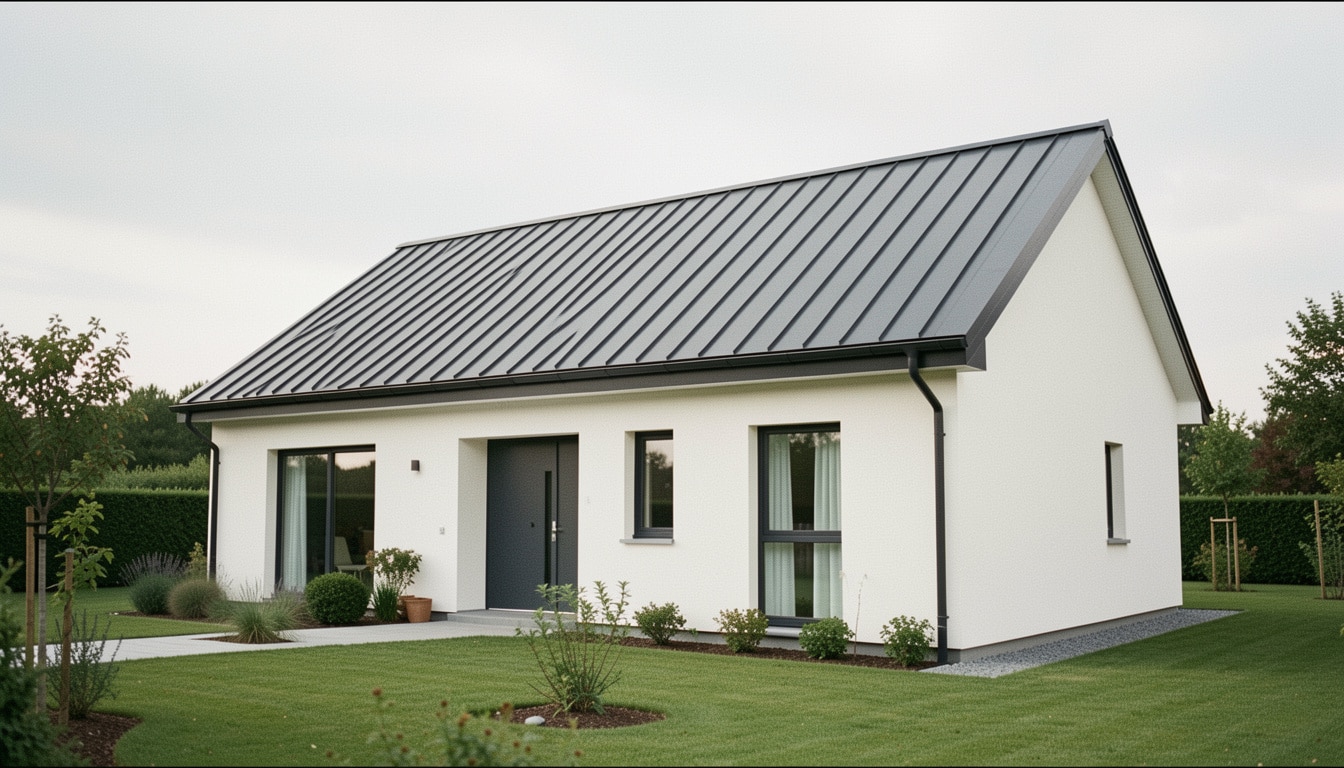 Toiture monopente en bac acier : avantages et budget