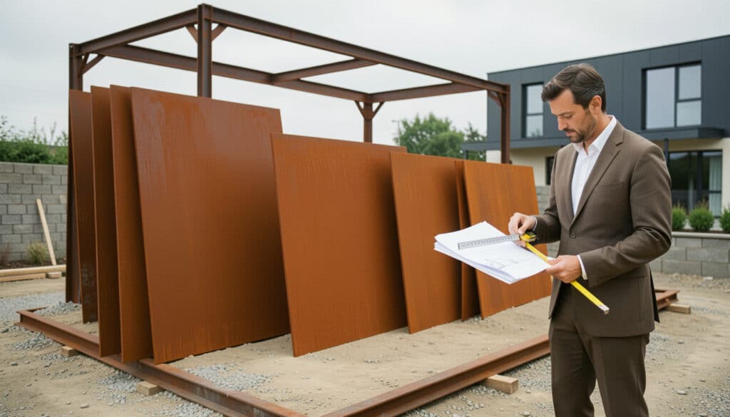 Tôle en acier Corten : usages, formats et limites